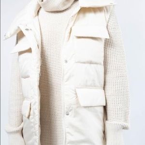 Utility Puffer Vest - Cream